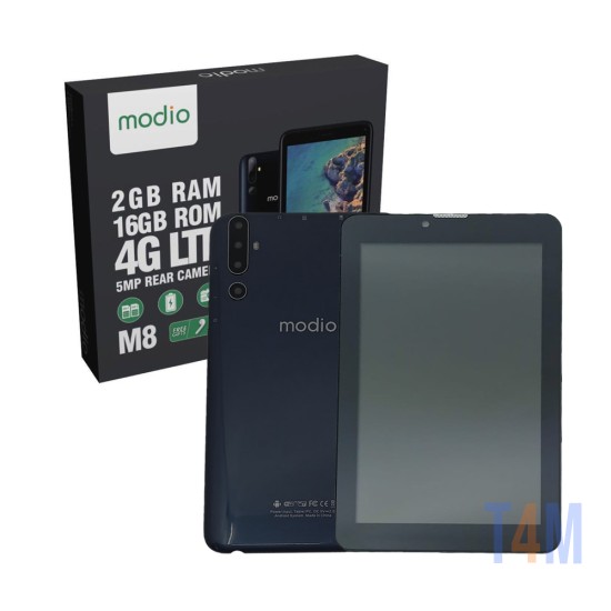 TABLET MODIO M8 4G LTE 4GB/64GB 7.0" PRETO